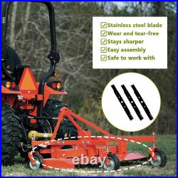 3 Pack 890-172C Finishing Mower Blades for Landpride 72 Cut Finish Mower 91-456