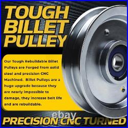(3 Pack) Billet 88663 Rebuildable Finish Mower Idler Pulley for Bush Hog 5-3/4