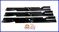 3 USA blades for 72 Lazer Z Triton decks, true replacements for Exmark 103-9624