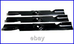 3 USA blades for 72 Lazer Z Triton decks, true replacements for Exmark 103-9624