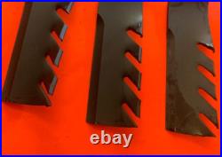 3 mulching blades Rhino model FA613 72 (6') Finish Mower 00788451 (00788449)