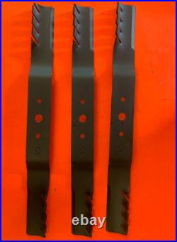 3 mulching blades Rhino model FA613 72 (6') Finish Mower 00788451 (00788449)