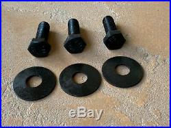 3 pcs King Kutter Finish Mower Blade Bolts/washer 502310 for 502303 spindle