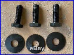 3 pcs King Kutter Finish Mower Blade Bolts/washer 502310 for 502303 spindle