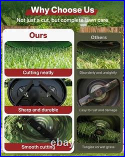 42 Mower Blade Set for Zero Turn Mowers Professional Cutting, Clean Finish, R 42 Mower Blade Set for Zero Turn Mowers Professional Cutting, Clean Finish, R