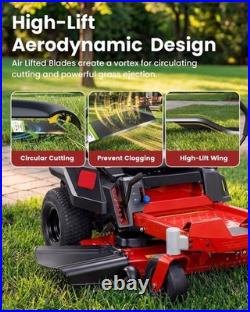 42 Mower Blade Set for Zero Turn Mowers Professional Cutting, Clean Finish, R