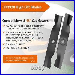 48 Heavy-Duty Mower Blades for Husqvarna Enhance Cutting Power with 3 Pack
