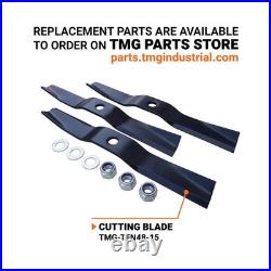 48in Tow-Behind Finish Mower, Cast Iron Gearbox, 540RPM, 3-Point Hitch