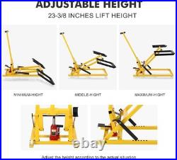 500LB Hydraulic Lawn Mower Lift Jack Adjustable 26-1/2 Lift Riding Lawn Tractor 500LB Hydraulic Lawn Mower Lift Jack Adjustable 26-1/2 Lift Riding Lawn Tractor