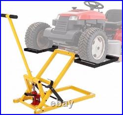 500LB Hydraulic Lawn Mower Lift Jack Adjustable 26-1/2 Lift Riding Lawn Tractor