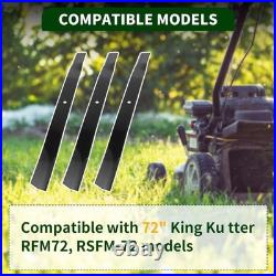 502324 Mower Blades Compatible with King Kutter 6' Finish Mowers, 72 Finishi