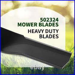 502324 Mower Blades Compatible with King Kutter 6' Finish Mowers, 72 Finishing
