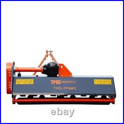 60in PTO Flail Mower 30-60HP Engine Match 3-Point Hitch Clean Finish Cut