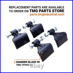 60in PTO Flail Mower 30-60HP Engine Match 3-Point Hitch Clean Finish Cut