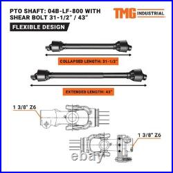60in Universal Fit Finish Mower 20-40HP 3-Point Hitch PTO Equipped