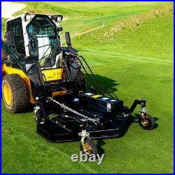 67 Skid Steer Finish Mower, 3-Blade Hydraulic, Universal Quick Attach