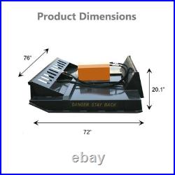 72 Articulating skid steer brush cutter skid steer attachments Finishing Mower