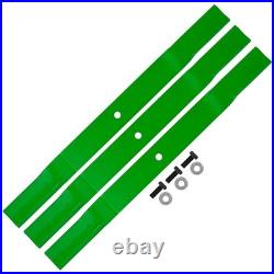 72 Deck Blades with Bolt for King Kutter RFM-72 RSFM-72 RFM72 RSFM72 Finish Mower