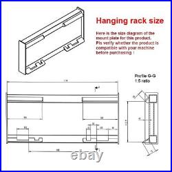 72'' Finish 3 Blade Mower Skid Steer Landhonor Attachment Hydraulic For CAT ASV