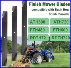 72 Finish Mower Blades for Bush Hog ATH720/RDTH720/FTH720 88773 82325 3 Blade