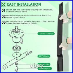 72 Replacement Blades for Finish Mowers Compatible with 6' Cut Models 3 Pack