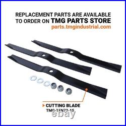 72-inch Finish Mower Dual Blade System 30-50HP 3-Point Hitch Equipped