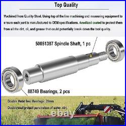 88749 Bearings and Spindle Shaft Kit For Bush Hog Finish Mower & Rotary Cutters