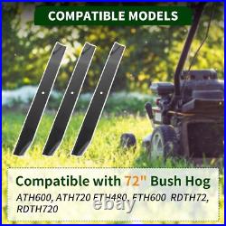 88773 82325 Replacement Blades for Bush Hog 72 Cut 6' Finishing/Grooming Mowers