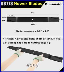 88773 Blades 72 Cut Finish Mower Blades Compatible with Bush Hog 88773 82325