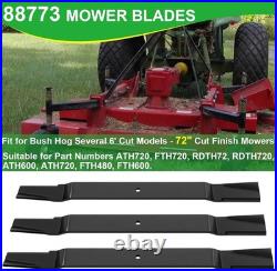 88773 Mower Blades 72 Cut Finish Blades for Bush Hog Several 6' Cut Models