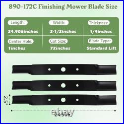 890-172C Finishing Mower Blades Fit for Landpride 72Cut Decks Finish Mower FDR2
