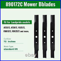 890-172C Finishing Mower Blades Fit for Landpride 890172C FDR1672 FDR2572 72