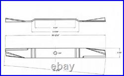 Bellonmit, Caroni, Curtis, Sitrex 71001000 72 Finish Mower Blades Set of 3