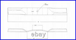 Bush Hog 88668 60 Cut Finish Mower Blades Set of 3