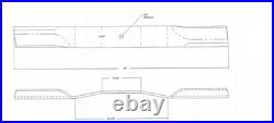 Bush Hog 88773 72 Cut Finish Mower Blades Set of 3