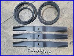Caroni TC590 59006200 5' Finish Mower Kit 3 Blades, 3 Nuts and Washers, 2 Belts