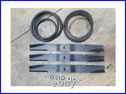 Caroni TC590 5' Finish Mower Kit, (3) Blades, (2) Belts, (3) Nuts and Washers