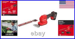 Compact V20 2-in-1 Handheld Grass Trimmer & Mini Hedge Cutter Red Edition