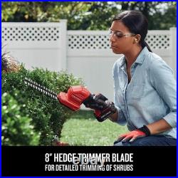 Compact V20 2-in-1 Handheld Grass Trimmer & Mini Hedge Cutter Red Edition