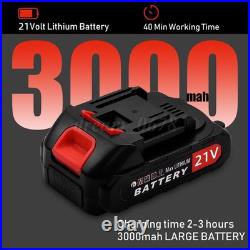 Cordless Hedge Trimmer, 22Inch Cordless Electric Hedge Trimmer 21V 3.0Ah Battery