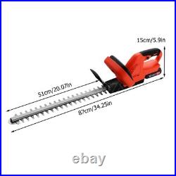Cordless Hedge Trimmer, 22Inch Cordless Electric Hedge Trimmer 21V 3.0Ah Battery