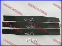 County Line 60 FM 5 Finish Mower Blades Set of 3, Part Number 502320