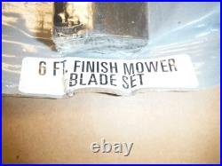 County Line 6FT Finish Mower 3 Piece Blade Set Golf