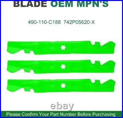 Cub Cadet 490-110-C188 Toothed Mulching Blades 60 Inch Replacement