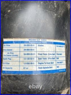 Cub Cadet LT 1050 50 Mower Deck Assembly withBlades, belts, hangers, attachments Cub Cadet LT 1050 50 Mower Deck Assembly withBlades, belts, hangers, attachments