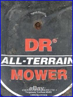DR All Terrain Mower With Finish Mower Attachment. 3 Blade Mower