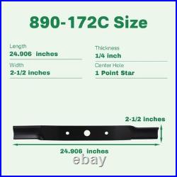 Durable 890-172C Finishing Mower Blades Set of 3 for Landpride 72 Decks