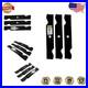 Durable Carbon Steel Replacement Blades for 54-Inch Lawn Mowers Black Finish