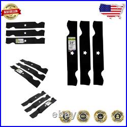Durable Carbon Steel Replacement Blades for 54-Inch Lawn Mowers Black Finish