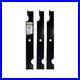 Durable Mower Blades, 54 Deck, 3 Blades, 18.75, Black Coated Finish